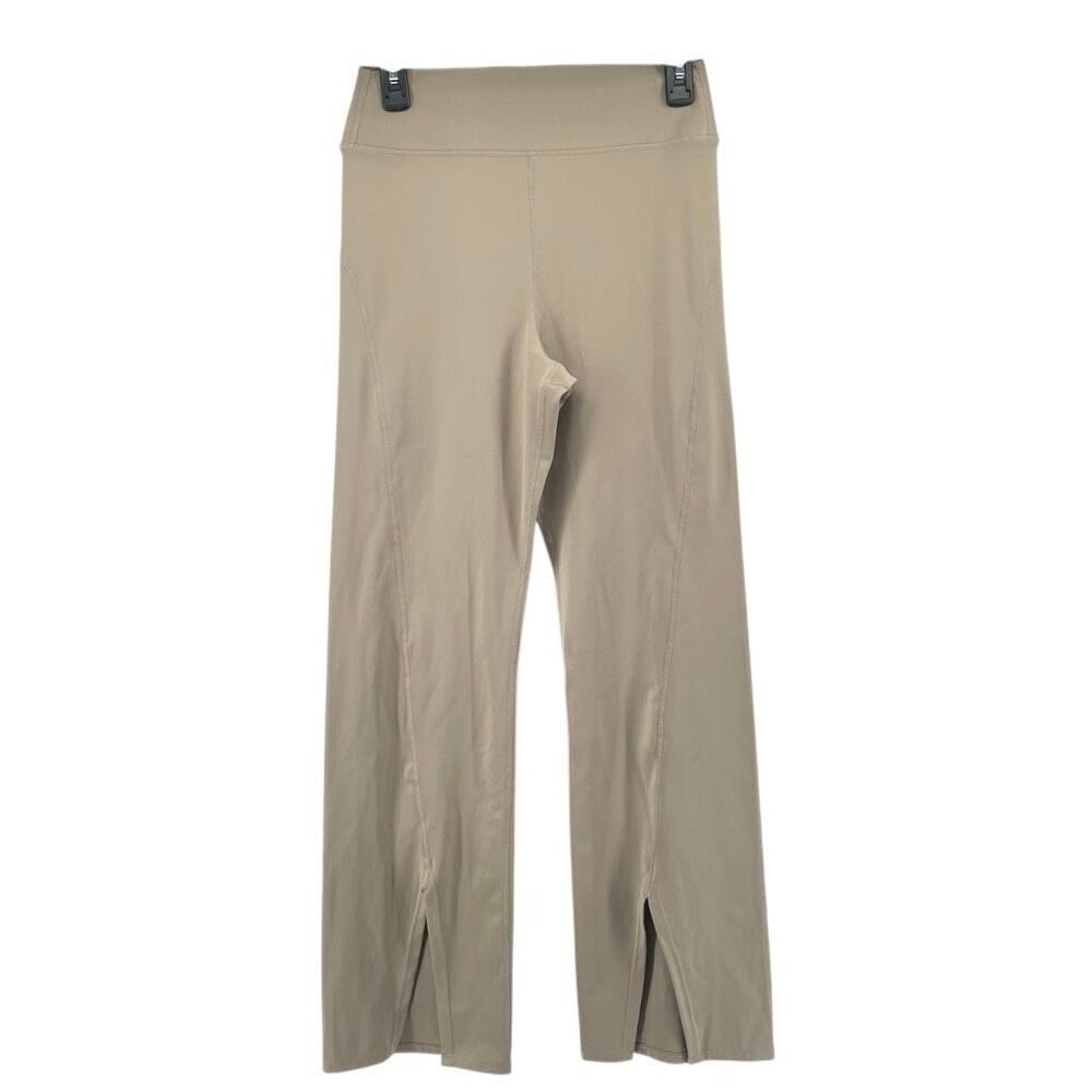 A New Day Taupe High Rise Split Hem Flare Pull-On Stretch Pants Women’s Medium